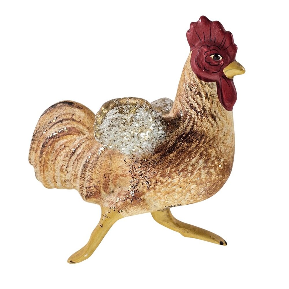 Walnut Ridge Collectables Rooster Ornament Figurine Signed 1999 Rare Ceramic